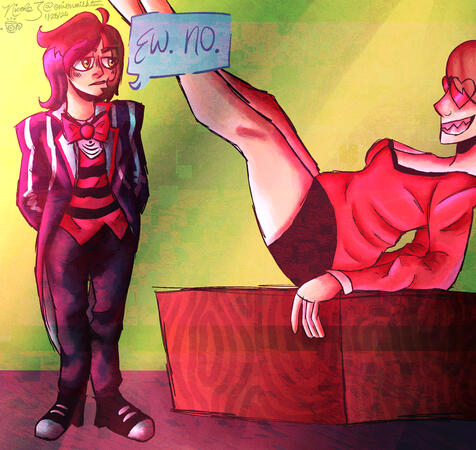 TF2 x Hellaverse | OC- Maya (starsong13) as Vox &amp; Nicola as Katie Killjoy [1/28/2026]